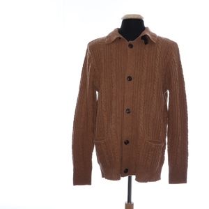 Cesarani Brown Button Front Sweater M